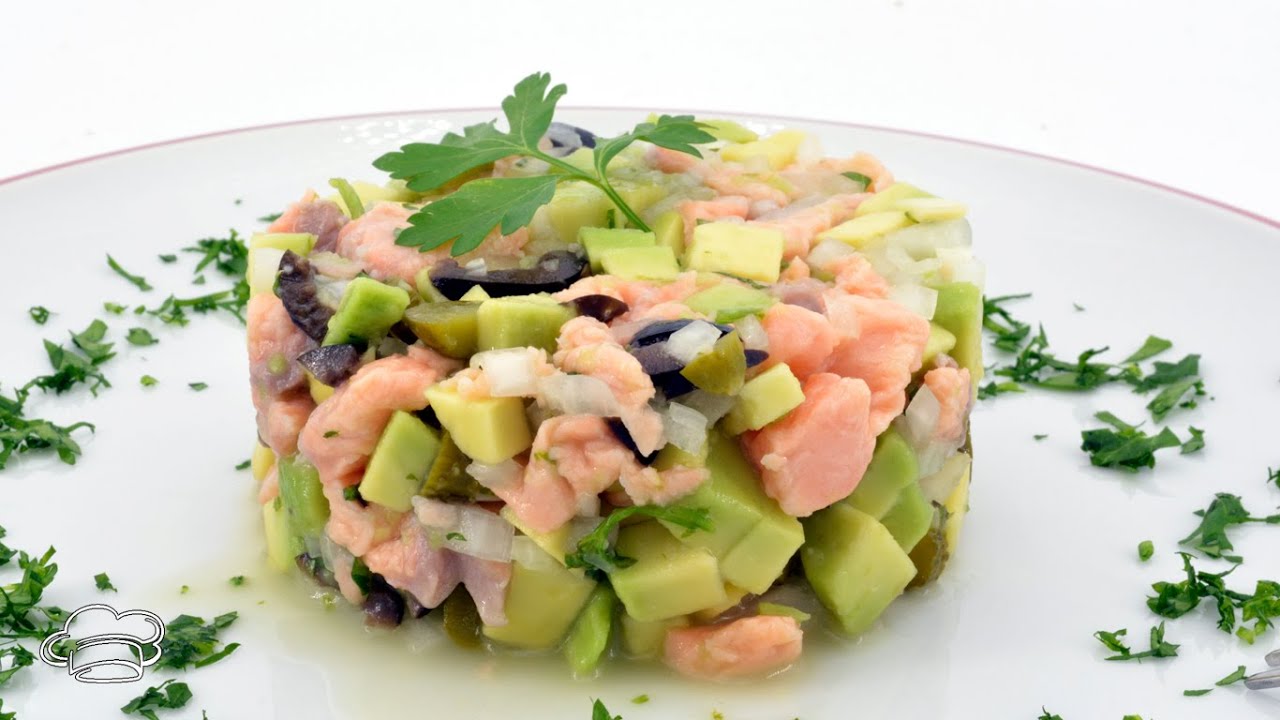 Tartar de salmón y Aguacate - Como Hacer TARTAR Receta 🤔🤔
