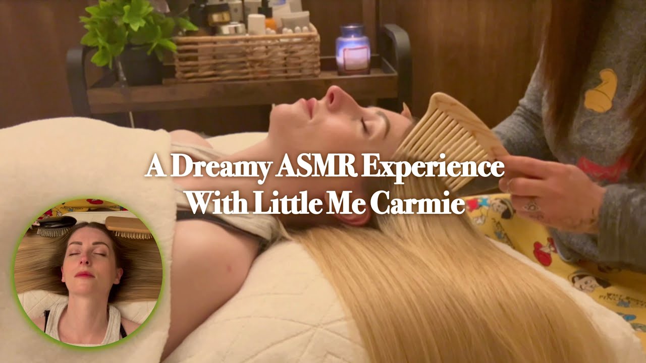 ASMR Dreamy Experience With @littlemecarmie | DOUBLE Hair Brushing, Combing & Face Brushing