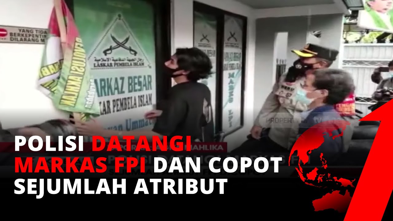 Polisi Datangi Markas FPI, Sejumlah Jenis Atribut Dicopot oleh Petugas | tvOne