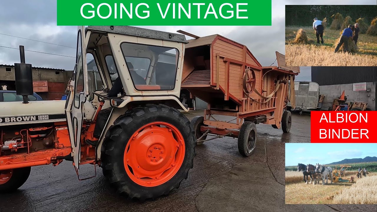AT LAST VINTAGE, ALBION BINDER TREASHING MILL AND HAPPY NEW YEAR