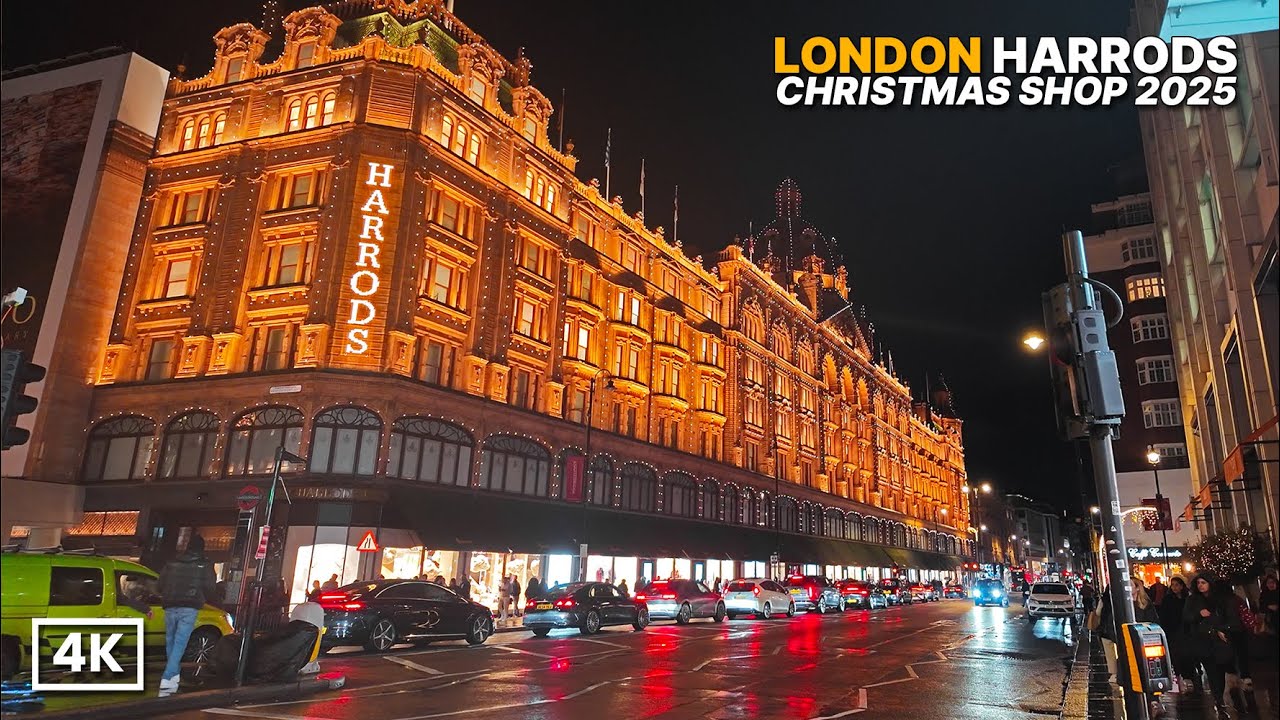 LONDON CHRISTMAS 2025 ✨ Inside Harrods Luxury Christmas Shop & Iconic Souvenirs | 4K Walkthrough