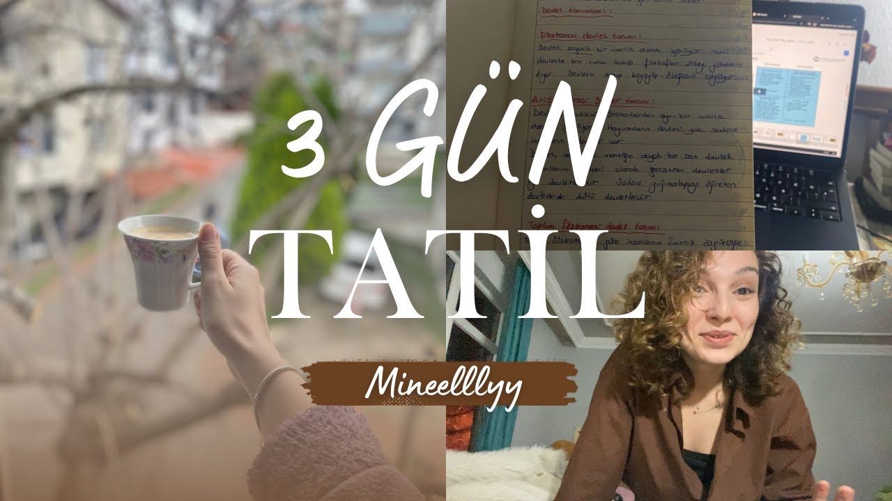3 Gün Tatil Verildi 🌧️ Fırtınada KPSS & AÖF Çalıştım | Vlog