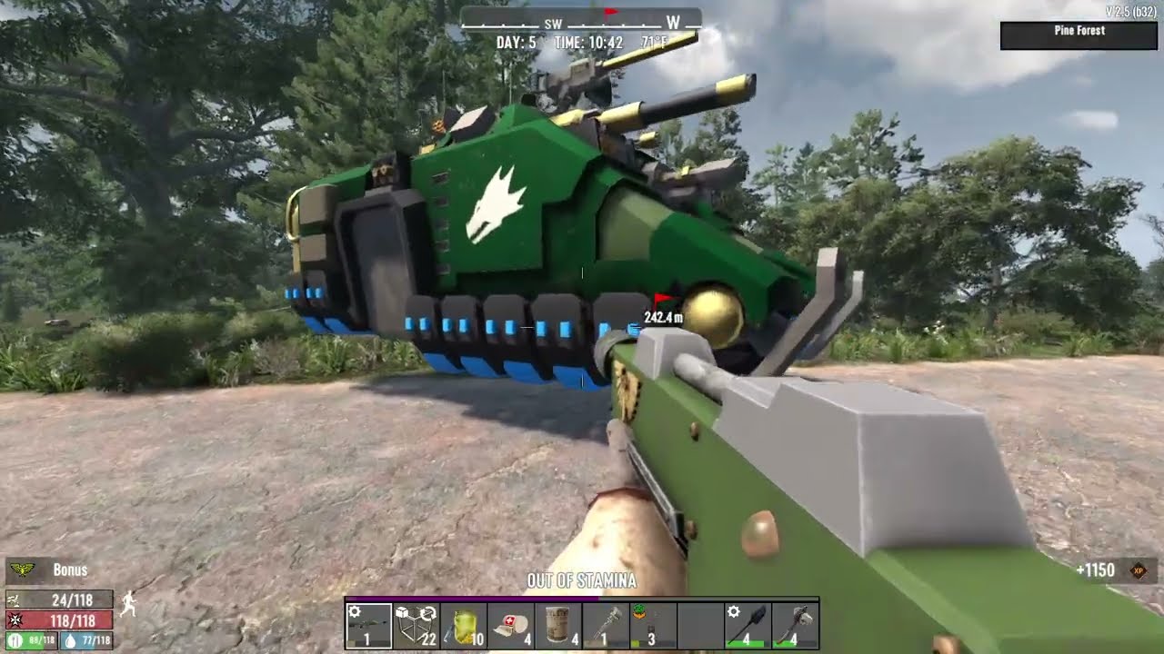 7 days to die Grimmdark 40k Mod Day 5 That's a lot of solders