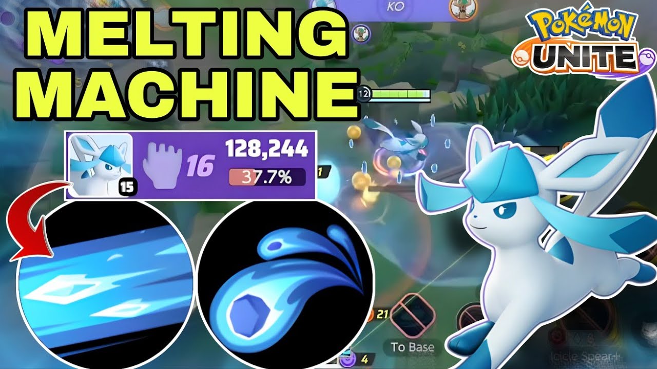 GLACEON'S this Build turns it into a Formidable Opponent Melting Machine | Pokemon Unite