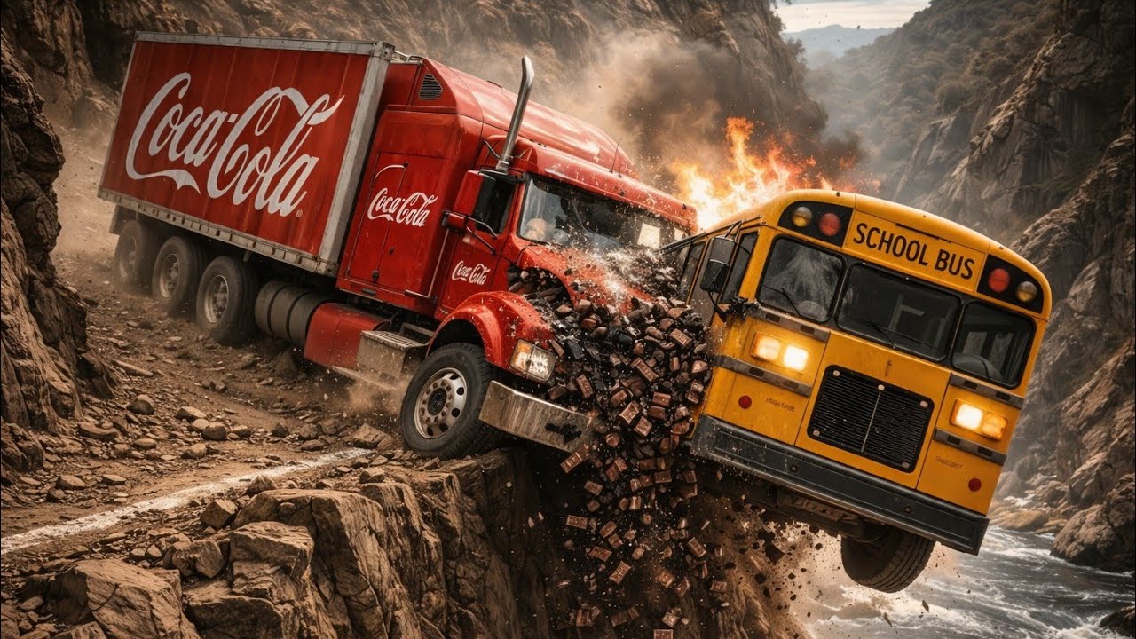 IMPOSSIBLE Truck vs Rocks vs Bus Crash on a Cliff Edge! Crash Compilation 34 | BeamNG Drive.