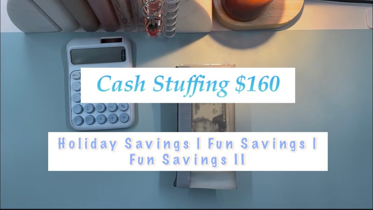 Cash Stuffing $160 | Fun Savings Challenges & Holiday Savings