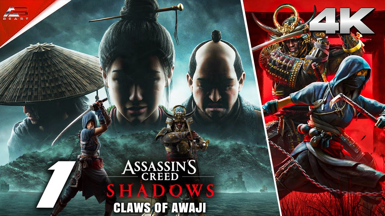 THE AWAJI ISLAND - ASSASSINS CREED SHADOWS CLAWS OF AWAJI - PART 1 - Malayalam Walkthrough