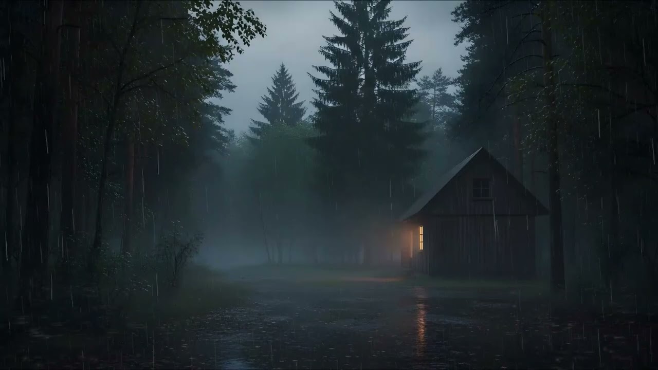Cinematic Dark Rain 🌧️ 10 Hours Night for Sleep