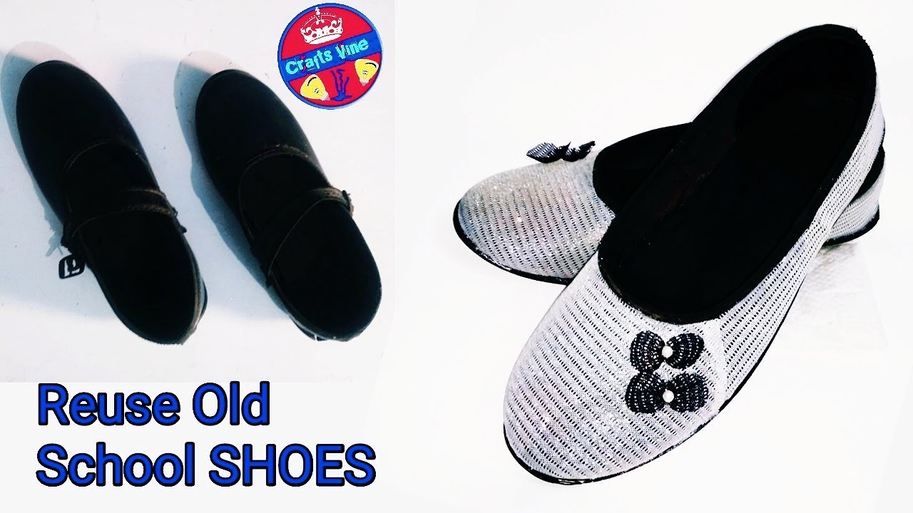 Convert old shoes to new shoes👠// Old school shoes to new fancy bellies//Crafts Vine