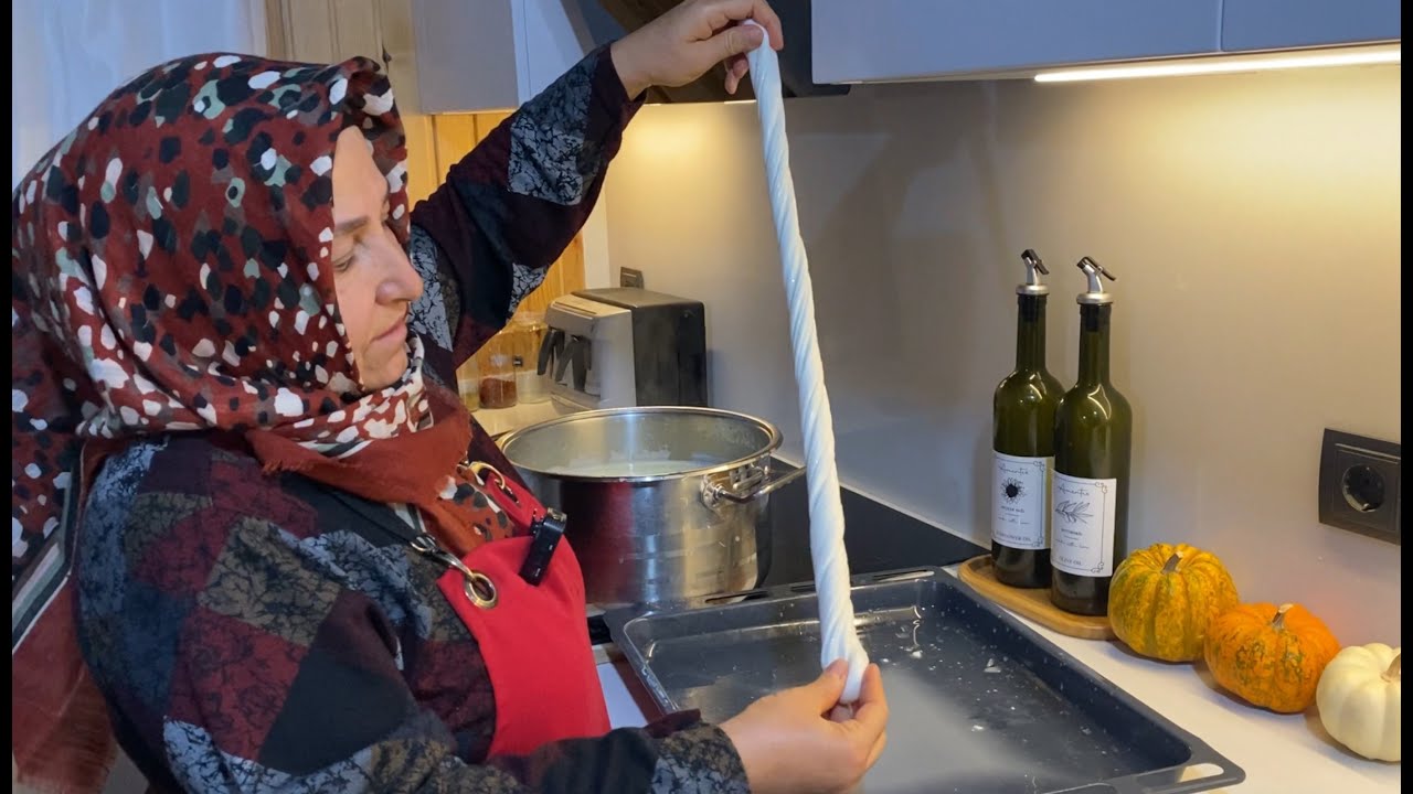 1 BARDAK SİRKE İle Mayasız HATAYIN Sünme (Çile) Peynirini Yapın💯