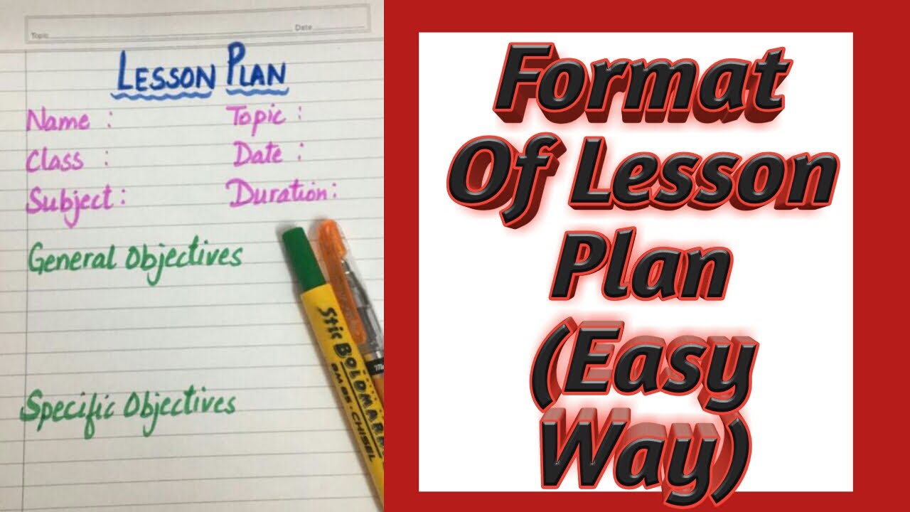 Format Of Lesson Plan | How To Make Lesson Plan | Easy Lesson Plan |  पाठ योजना बनाने का आसान तरीका