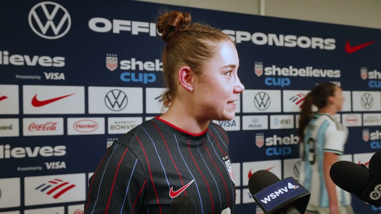 Olivia Moultrie on USWNT Culture & Regaining Tournament Dominance | Mixed Zone