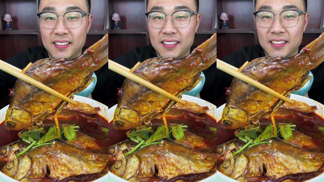 A comforting bowl of fish soup rice, made even better with sweet and sour kimchi
