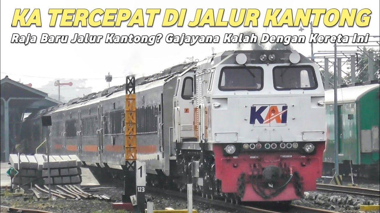 KA GAJAYANA KALAH DENGAN KERETA INI!! Ini Dia Kereta Paling Ngebut Di Lintas Blitar - Kertosono