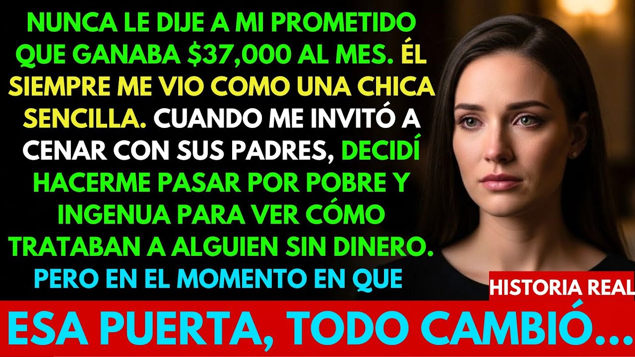 “ME HICE PASAR POR POBRE Y TONT A ANTE LA FAMILIA DE MI PROMETIDO — LO QUE DESCUBRÍ LO CAMBIÓ TODO”