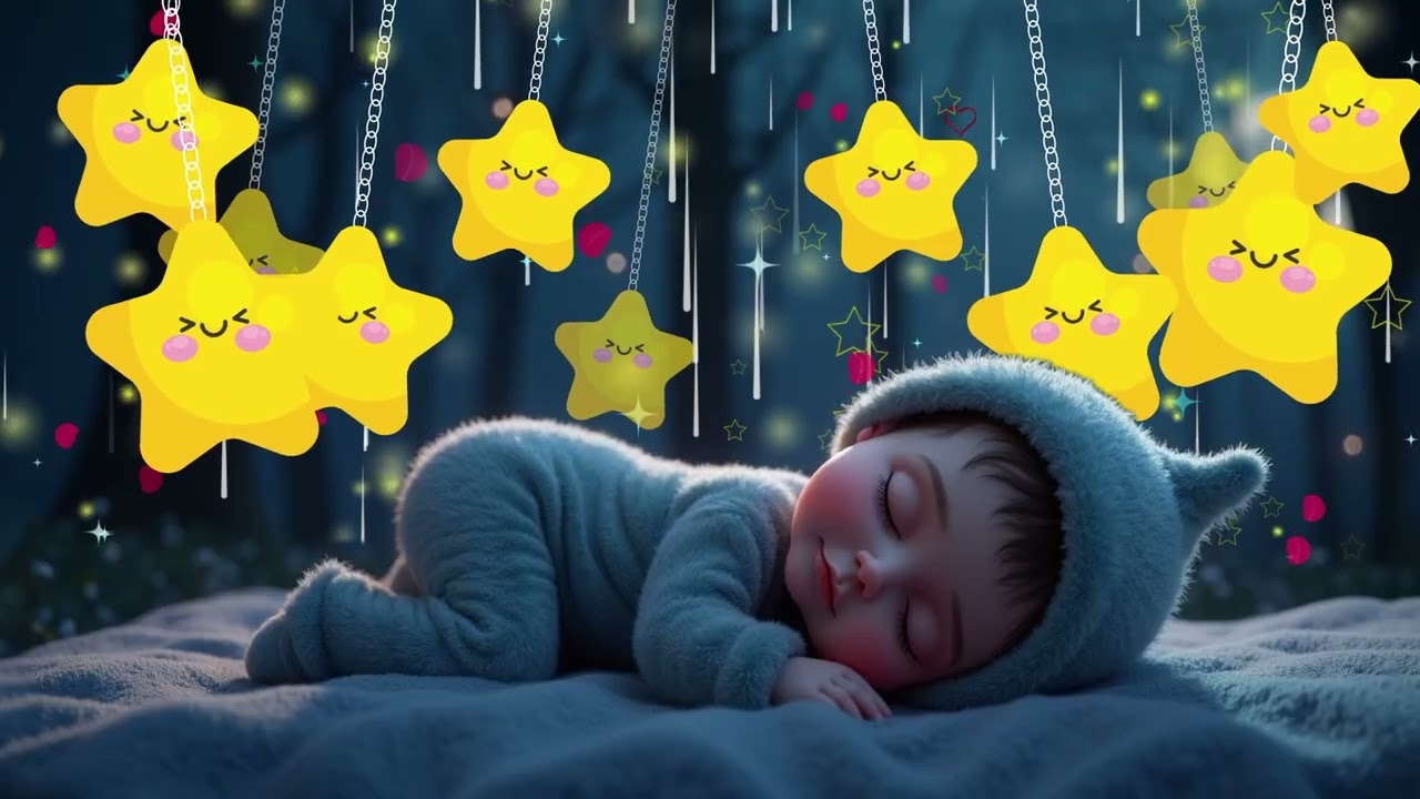 Mozart Brahms Lullaby 💤 Soothing Baby Music🎵 Sleep Instantly in 3 Minutes 🌙 Overcome Insomnia