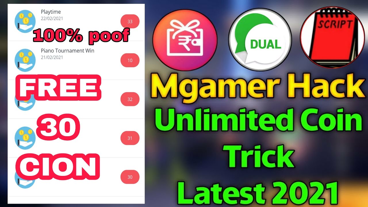 2021 Hindi Mgamer app unlimited coin Trick mgamer app new h@ck Trick 2021 mgamer refer add trick 🤑