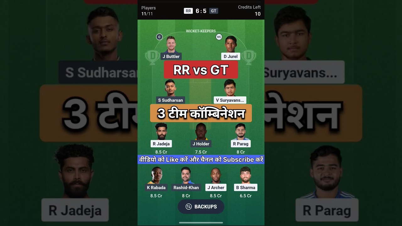 RR vs GT Today Match Prediction | Rajasthan Royals vs Gujarat Titans | RR VS GT | #tataipl #ipl