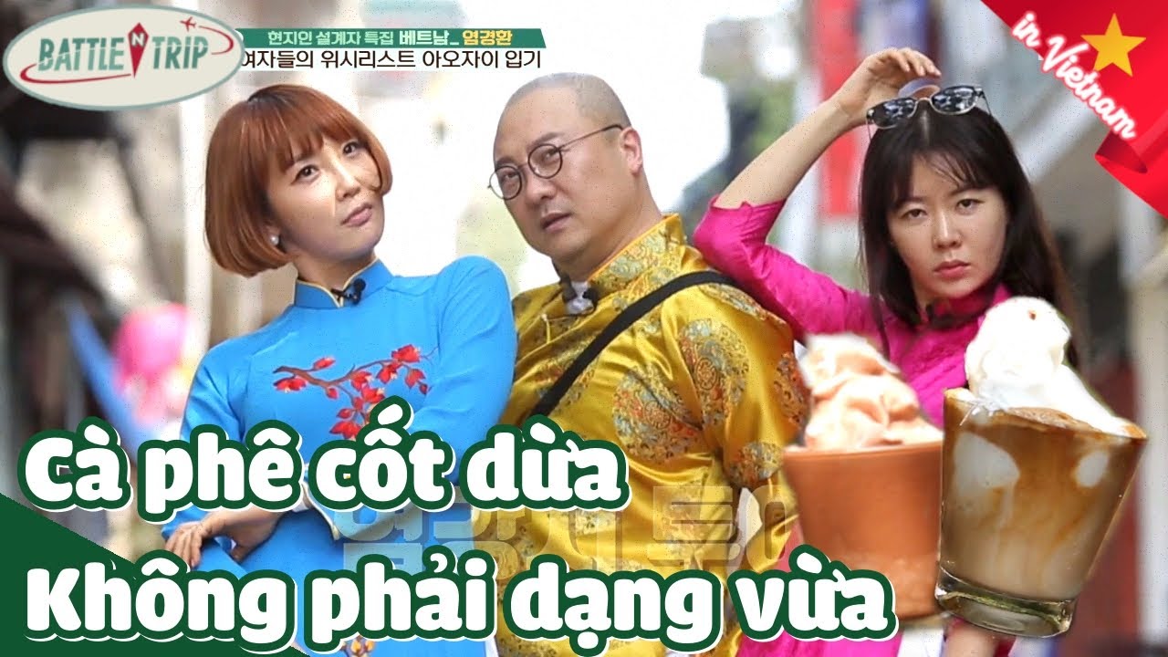 ENG/VIETSUB|Chị em xúng xính áo dài thẩm cà phê dừa|BattleTrip tại 🇻🇳 Tập 85 #3|KBS180331