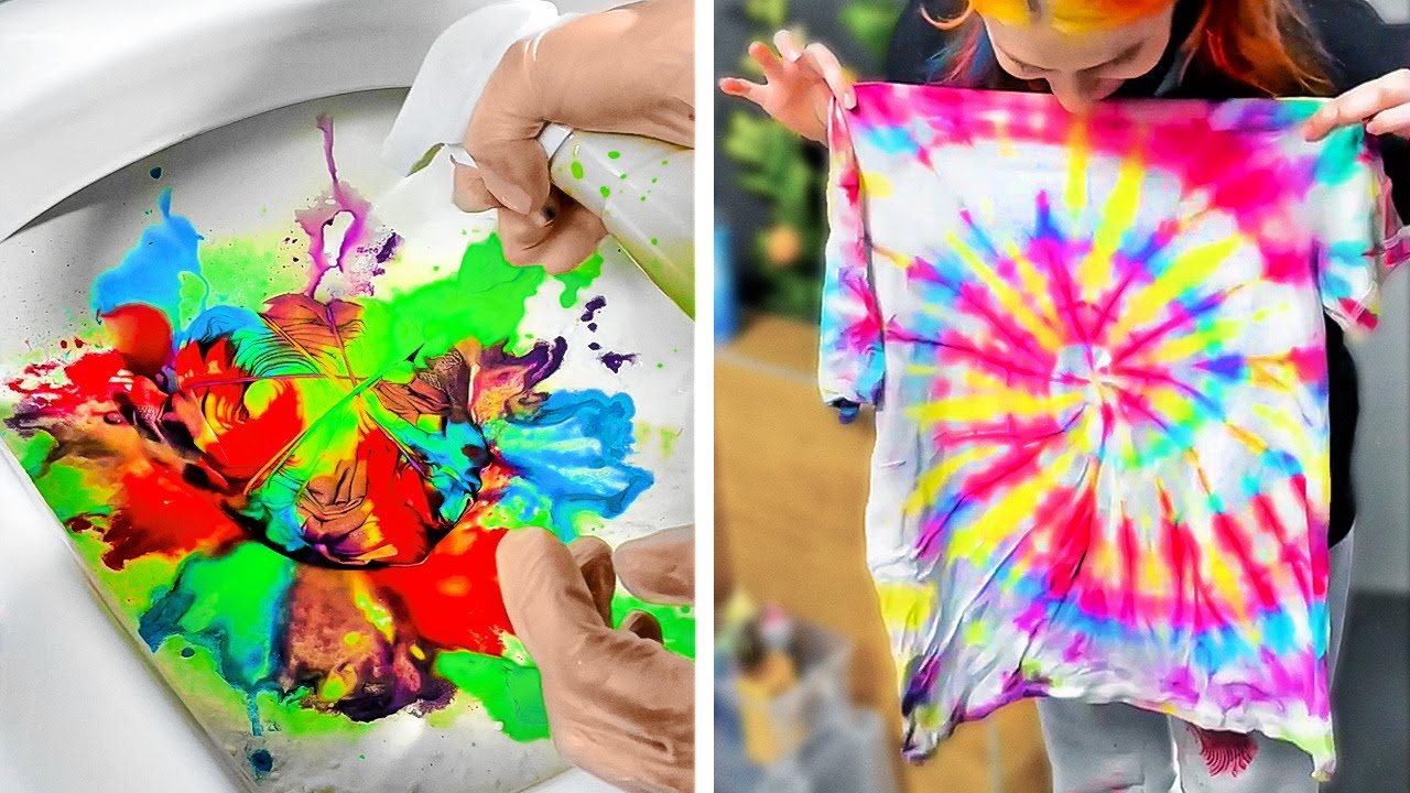 COME TINGERE LE MAGLIETTE || IDEE PER TRASFORMARE I VESTITI