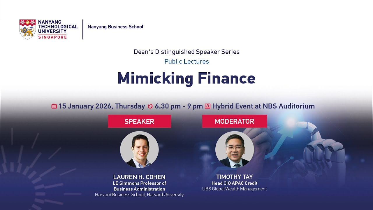 Mimicking Finance (15 Jan 2026)