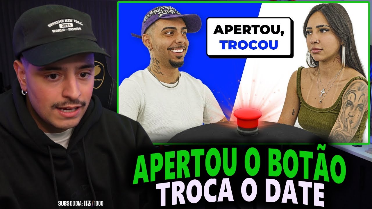 CORINGA REAGINDO A: APERTOU O BOTÃO, TROCA De DATE! EP.2