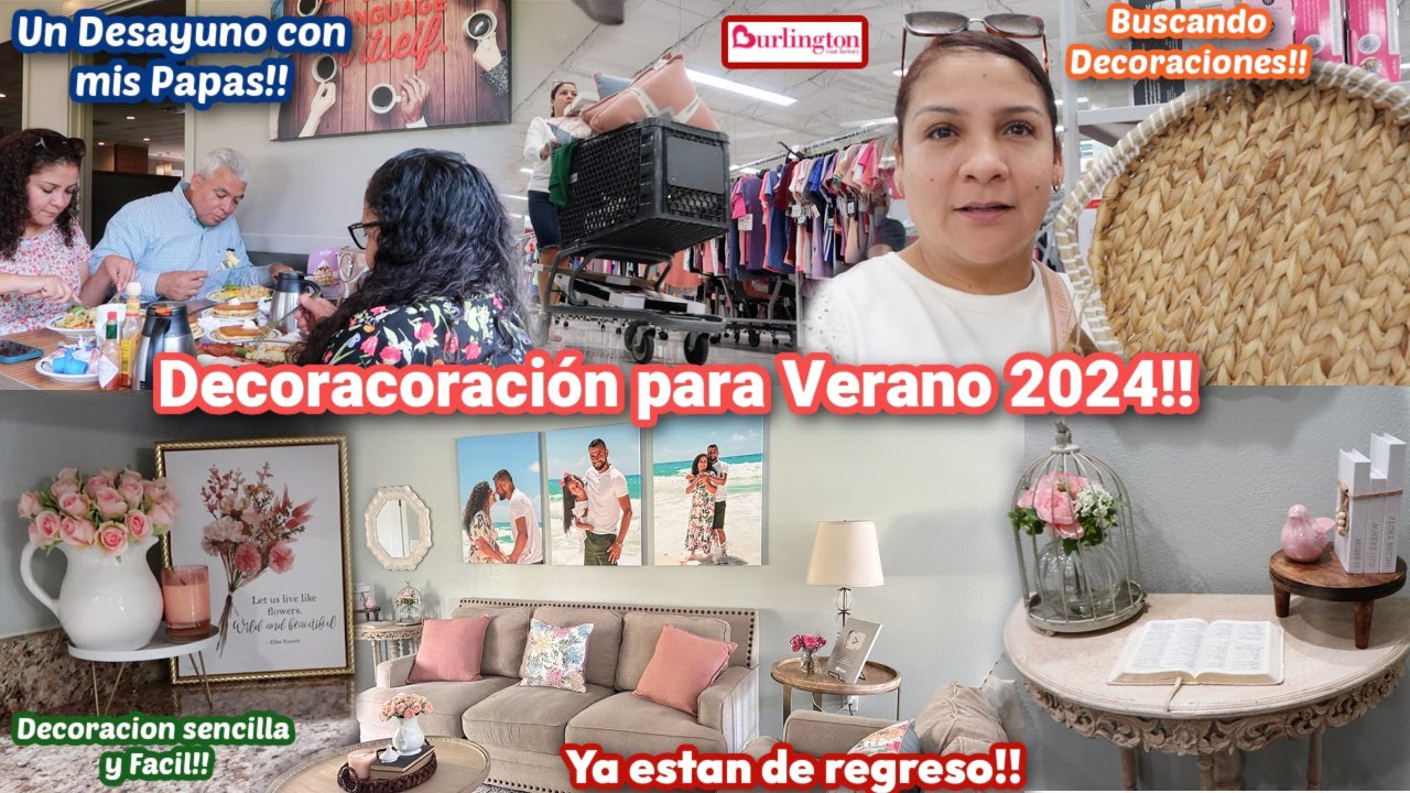 Un Desayuno Especial🥰+Así Decore mi Casa para el Verano 2024🌷Comprando las  Decoraciones🛒Me ENCANTO💖
