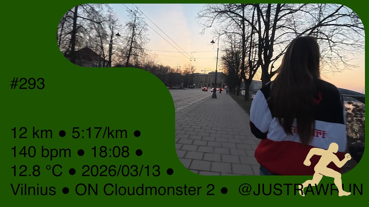Just Raw Run (293) Distance: 12.09 km. Avg Pace: 5:17/km. Avg Heart Rate: 140 bpm