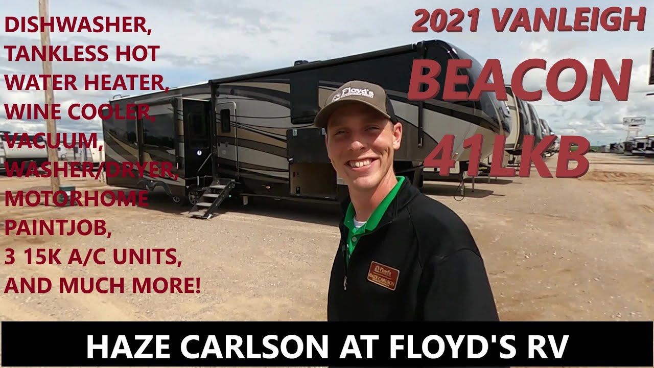 This 2021 VANLEIGH BEACON 41LKB is the LUXURY 5th wheel of your DREAMS! Haze Carlson at Floyd's RV