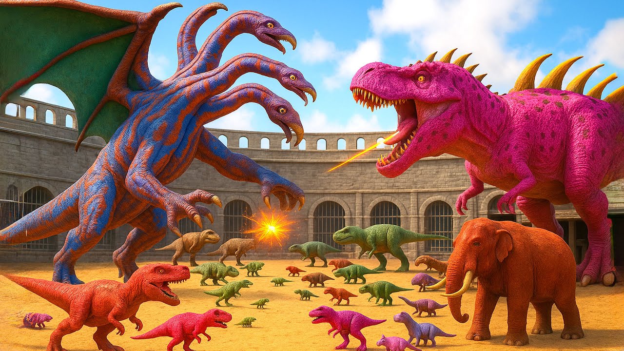 NEW 2025 REX vs All ARK Dinosaurs (smallest to biggest)