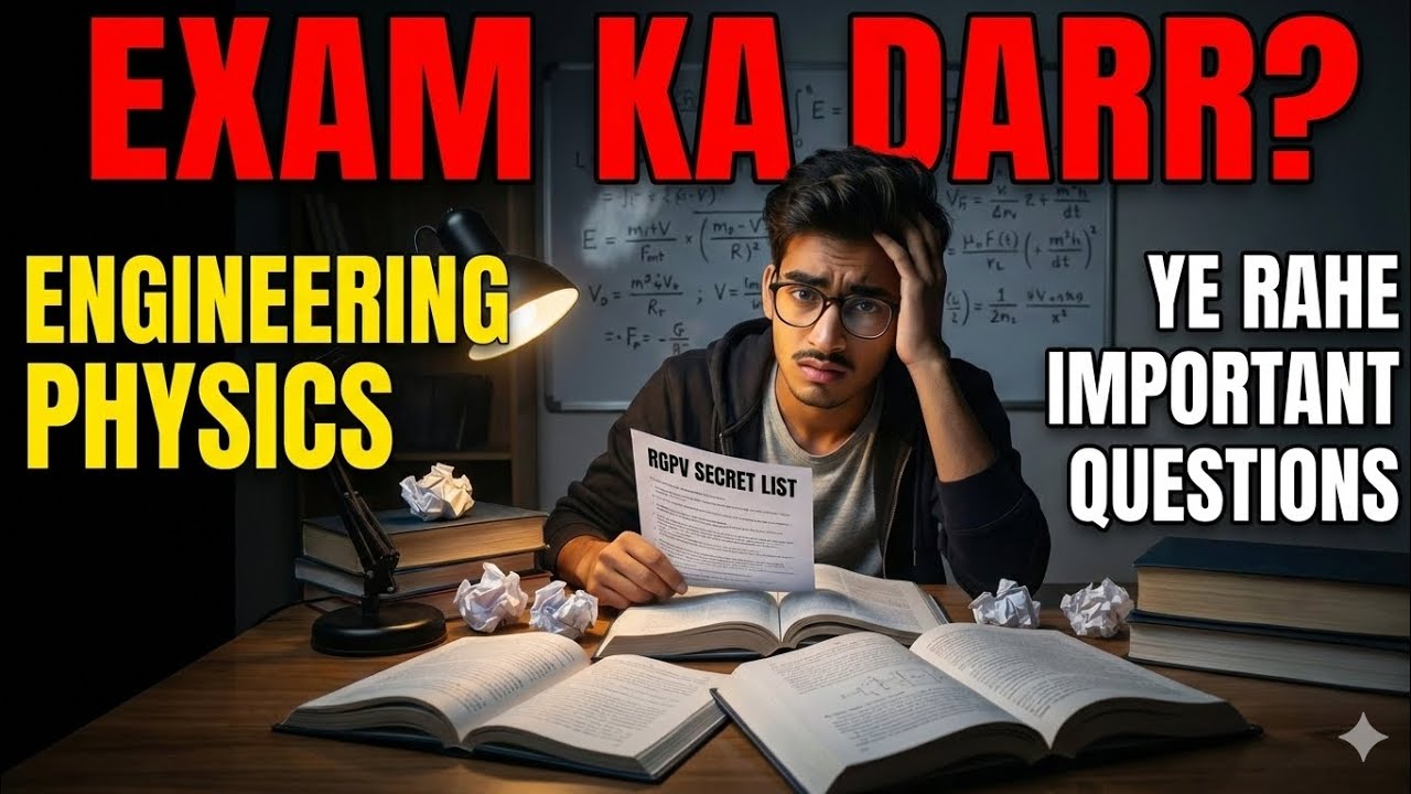 RGPV Engineering Physics Unit-1 | BT-201  Exam | Last Day Important Questions | Pass Pakka ✅ #rgpv