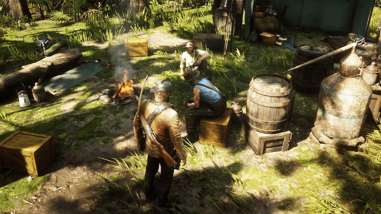 Arthur Helps Some Folks Make Mo*nshine in the Swamp - RDR2