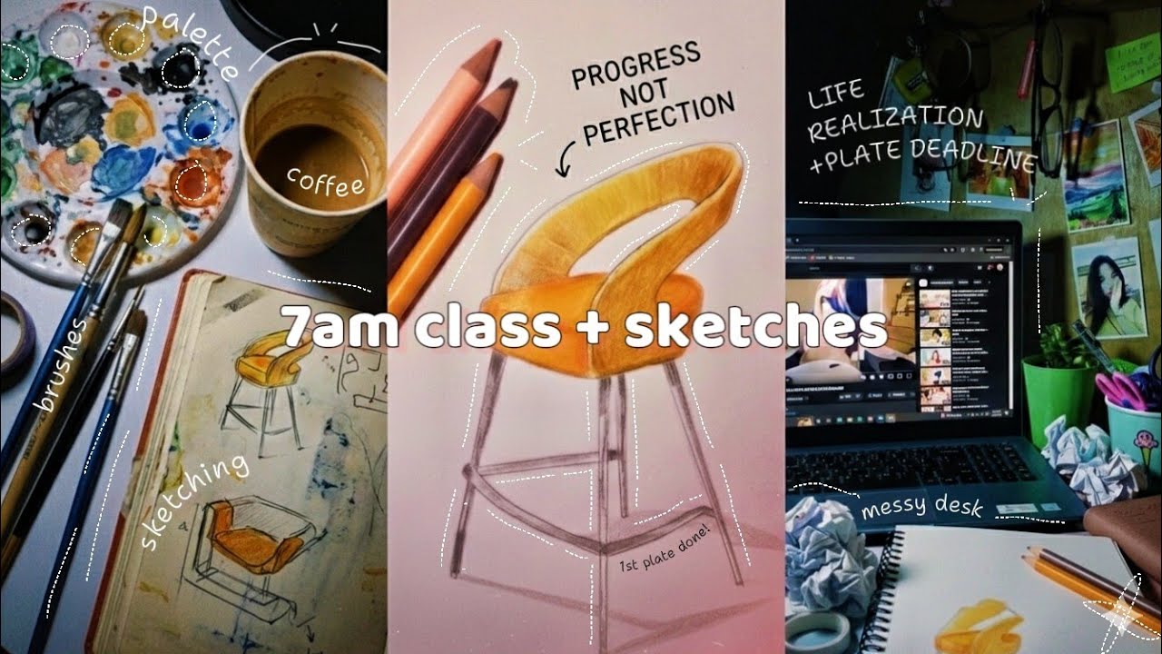 digital diary 03 | 7AM class, sketches & life realizations ✍🏻