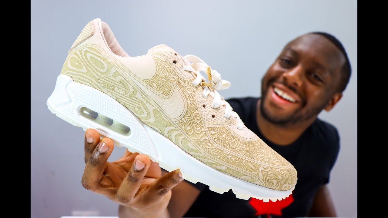 Nike Air Max 90 QS Laser On Foot Sneaker Review - QuickSchopes 175 - Schopes DC7948 100 Unboxing