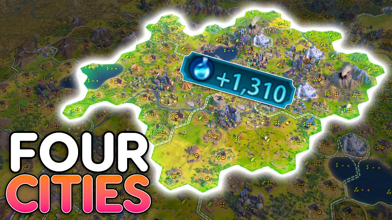 Four cities won me this game - Civ 6 Qin China Leader Pass