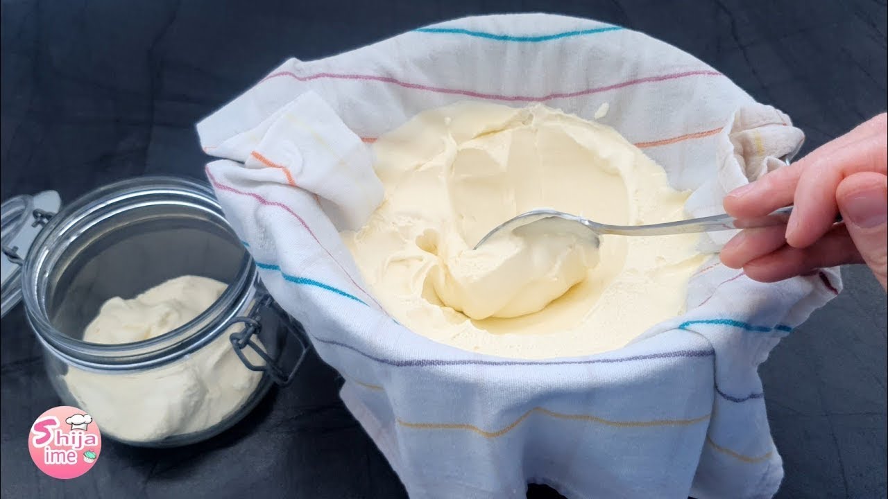 Mascarpone vetem me 2 perberes ne kushte shtepie | hausgemachte Mascarpone aus 2 Zutaten | Shija ime
