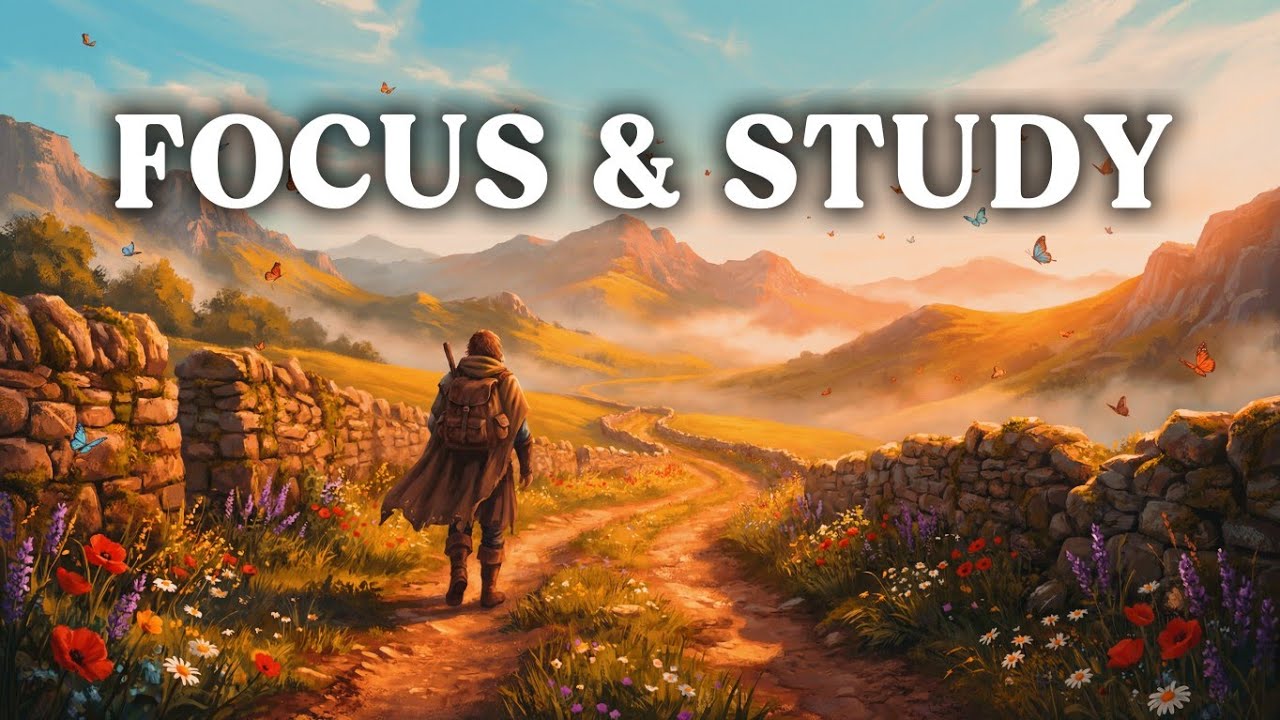 Walking the Country Road 🎻 Upbeat Medieval Folk Music | Focus & Work Ambience [Day 3]