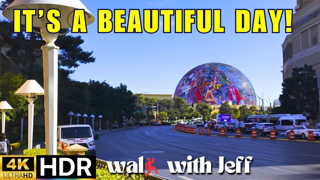 STARTING off in a FOREST on the LAS VEGAS STRIP? 4K HDR WALK WITH JEFF