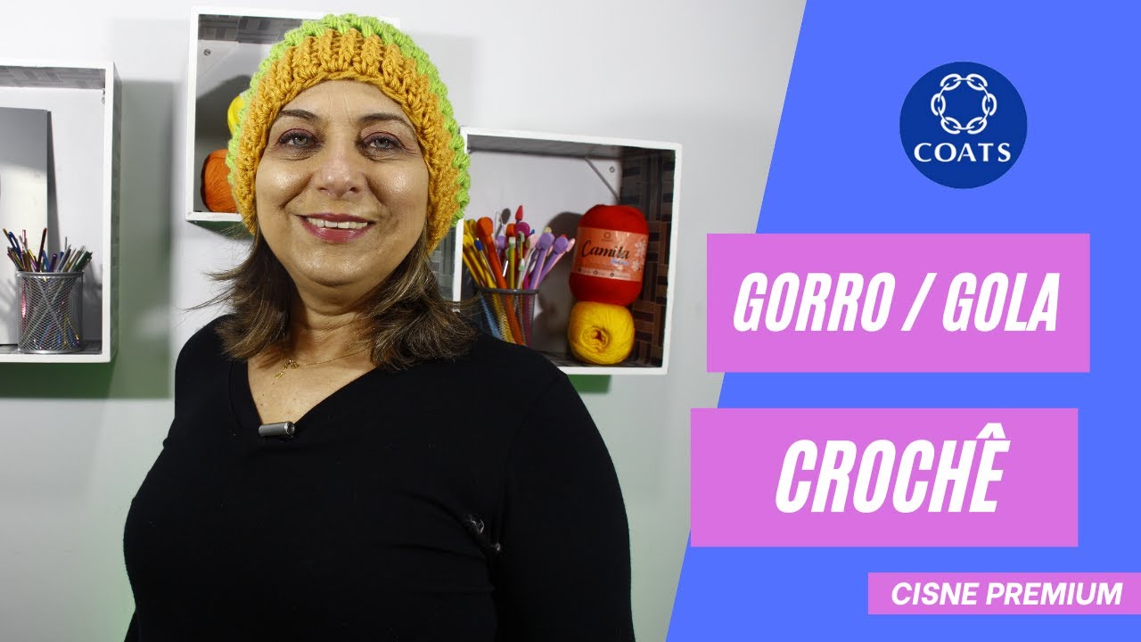 Gola/Gorro em crochê | Cisne Premium - By Cristina Amaduro