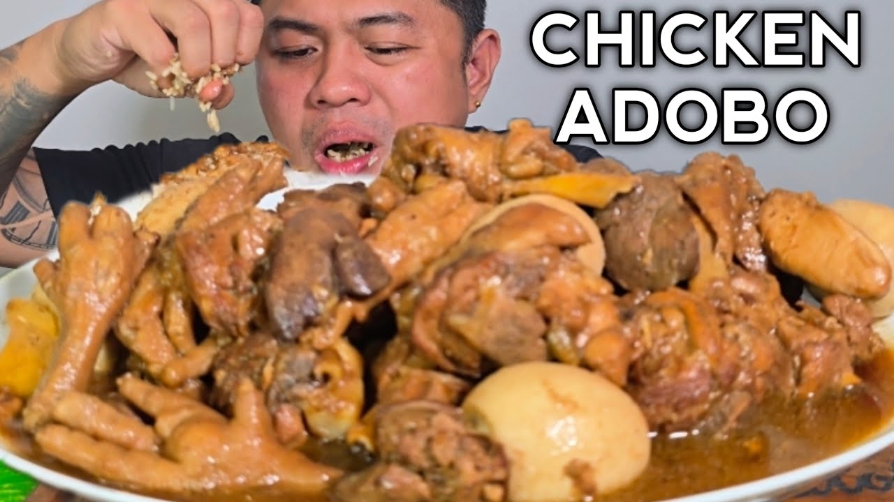 CHICKEN ADOBO | OUTDOOR COOKING | MUKBANG PHILIPPINES