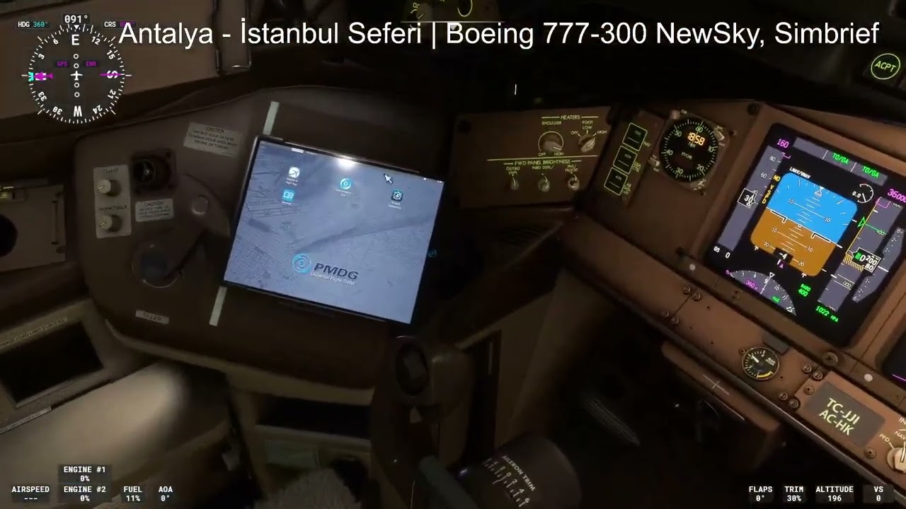 Antalya - İstanbul | PMDG 777-300 | SKY062 Nolu Seyahat | MSFS 2020