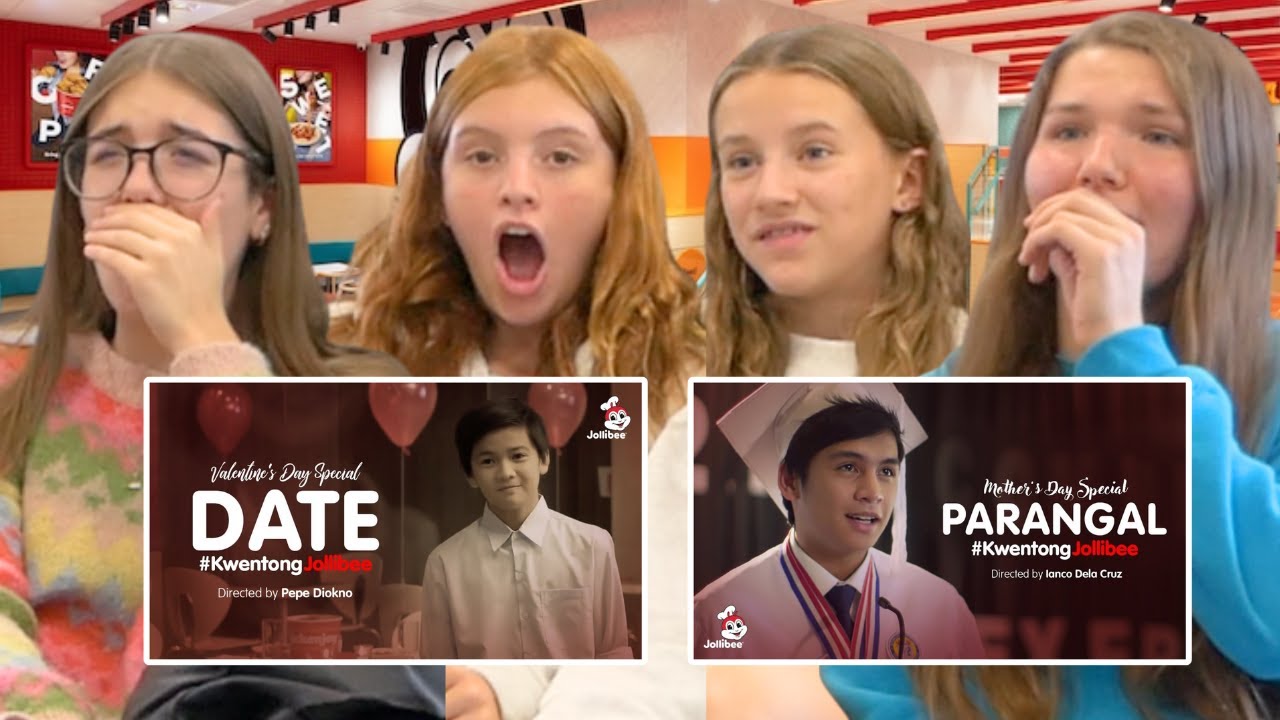 Канадские девушки реагируют на душераздирающую рекламу Jollibee. Дата + Parangal.