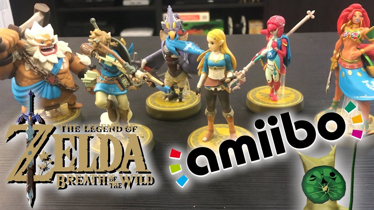AMIIBO ZELDA BREATH of the WILD! LINK & ZELDA + SET 4 CAMPIONI!