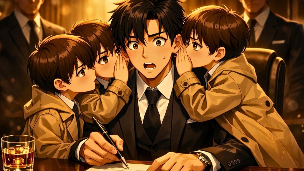 Triplet Alpha King Was Signing a Deal – Until Identical Triplet’s Whispered, “Pretend You’re Our Dad