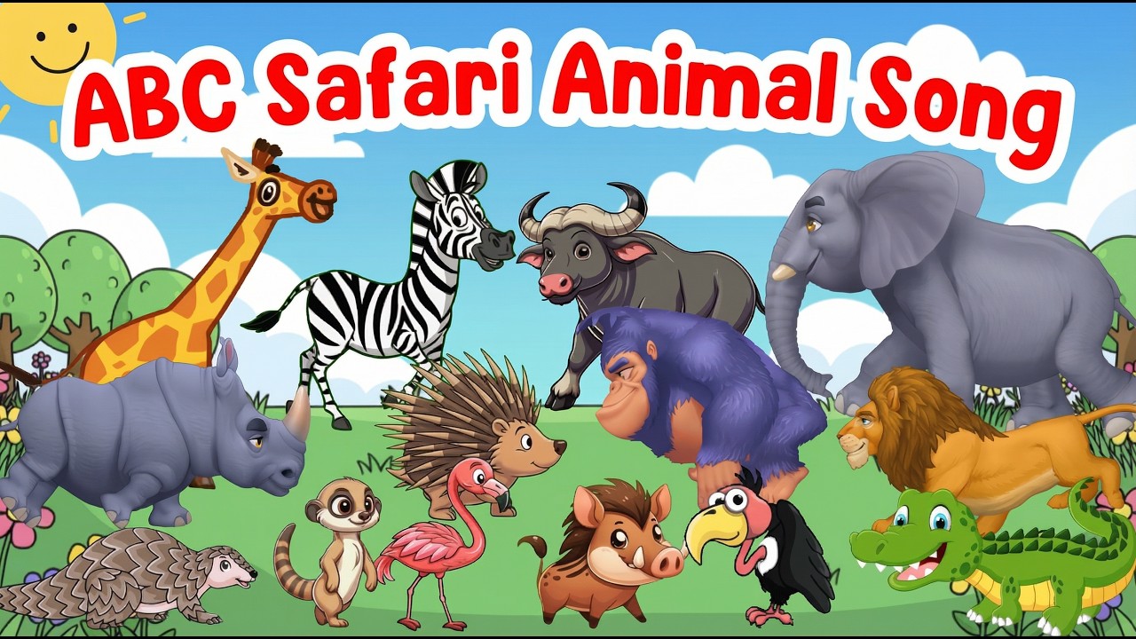 ABC Safari Animal Sounds Song + Alphabet Animals 🐘🦒 Learn ABC With Animals Song | Little Puppy Learn