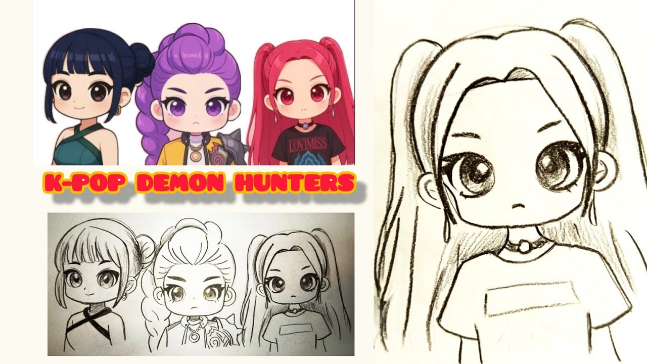 K-Pop Demon Hunters || Drawing || sketck || HUNTR/X || Zoey || fanart