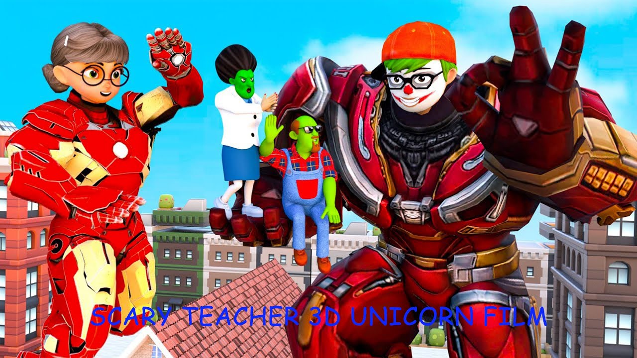 Nick Buster i Tani Iron Rescue Miss T i Hello Neighbor | Straszny nauczyciel 3d