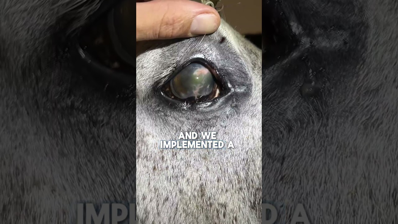 Severe eye infections can progress quickly in horses.