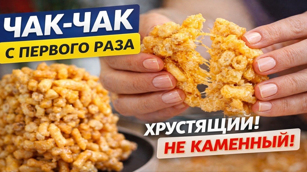 👉 Чак-чак с первого раза | Хрустящий и не каменный