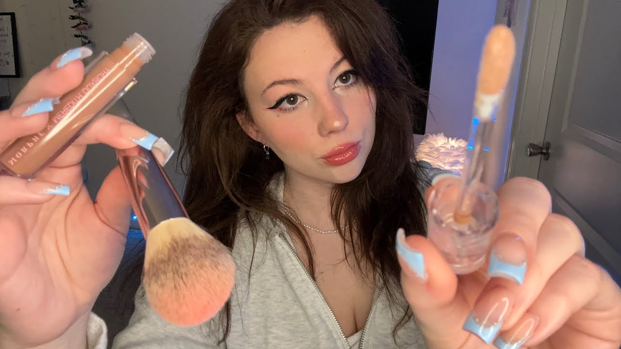 ASMR Makeup, Nails And Hair (full makeover)😘 FAST TRIGGERS